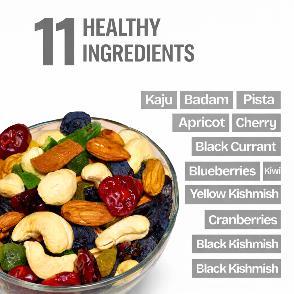 Plan trail mix (full of dryfruits and berries)